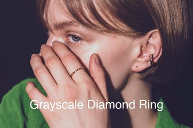 Grayscale Diamond Ring