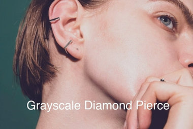 Grayscale Diamond Pierce