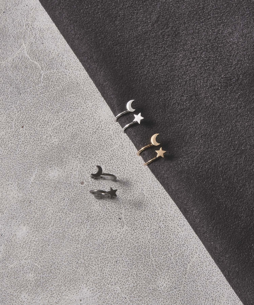 Moon / Star Set Tragus Cuff