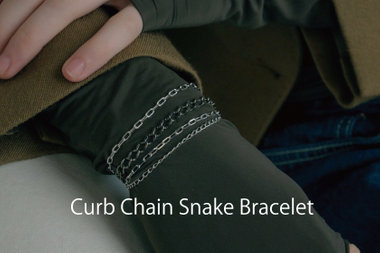 Curb Chain Snake Bracelet